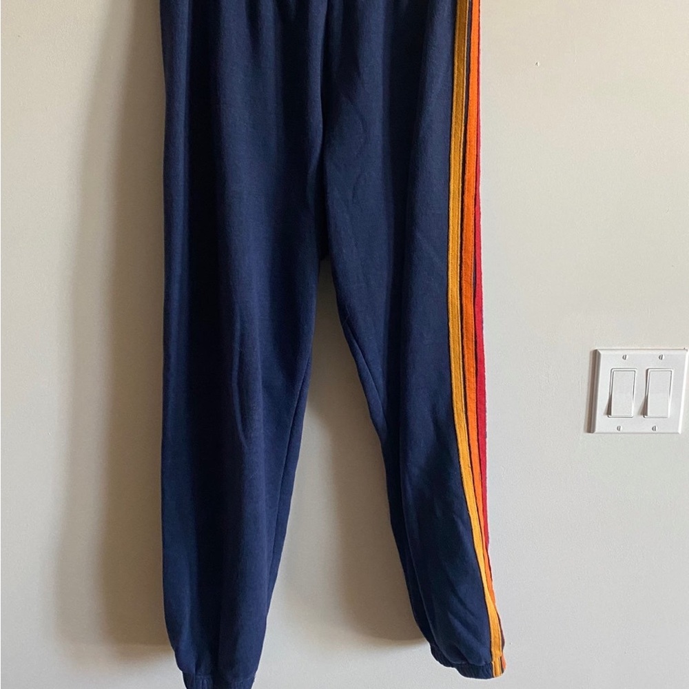 aviator nation sweatpants- 5 stripe Navy